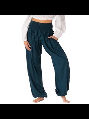 NWT Lotus and Luna Deep Teal Harem Pants